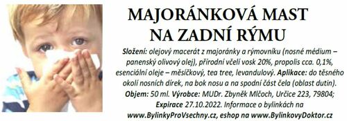 majorankova mast prodej eshop bylinkovydoktor.cz
